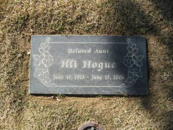 Hogue,   Illi gravesite