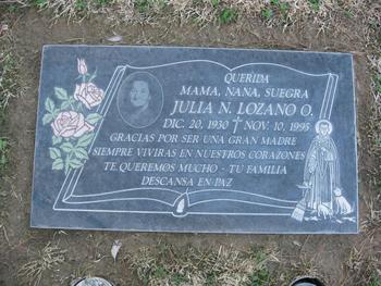 Lozano,   Julia N. gravesite