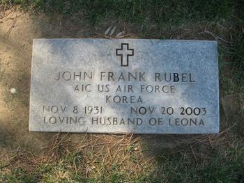 Rubel,   John Frank gravesite
