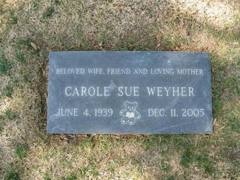 Weyher,   Carole Sue gravesite