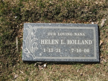 Holland,   Helen L. gravesite