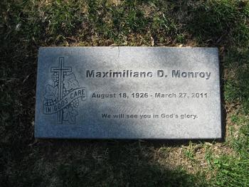Monroy,   Maximiliano D. gravesite