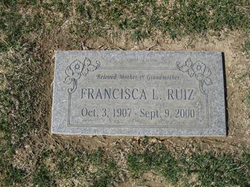 Ruiz,   Francisca L. gravesite
