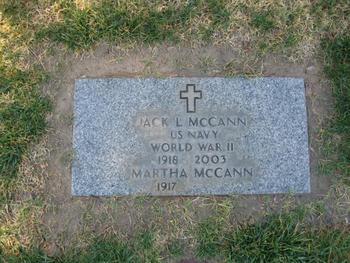 McCann,   Jack L. gravesite
