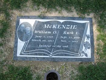 McKenzie,   Ruth E. gravesite