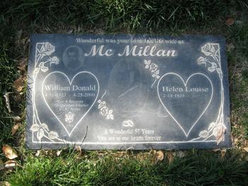 McMillan,   William Donald ('Don or Mack') gravesite