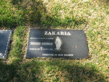 Zakaria,   Yousef George gravesite