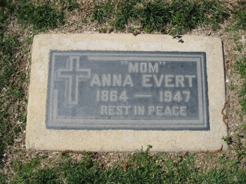 Evert,   Anna gravesite