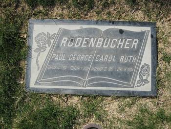 Rodenbucher, Paul George gravesite