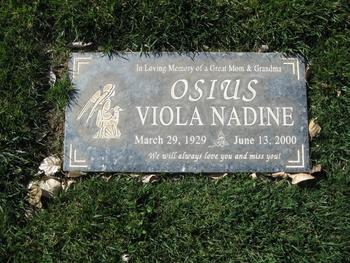 Osius,   Viola Nadine gravesite