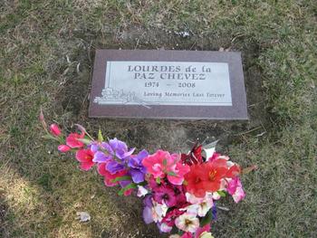 de la Paz Chevez,   Lourdes gravesite