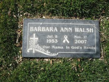 Walsh,   Barbara Ann gravesite