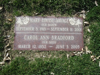 Bradford,   Carol Ann gravesite