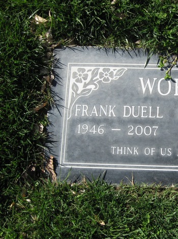 Word,   Frank 'Duell' gravesite