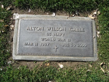 Cable,   Alton Wilson gravesite