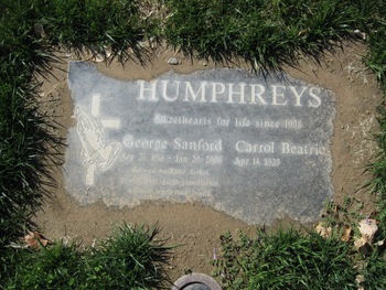 Humphreys,   Carrol Beatrice gravesite