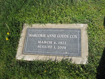 Cox,   Margorie Anne gravesite