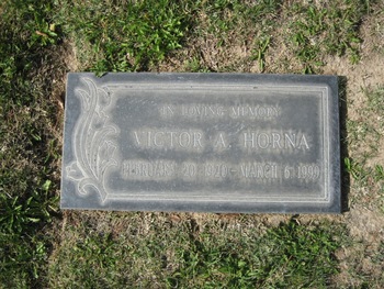 Horna,   Victor A. gravesite