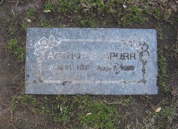 Spurr,   Arthur G. gravesite