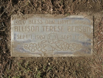 Benson,   Allison Terese gravesite