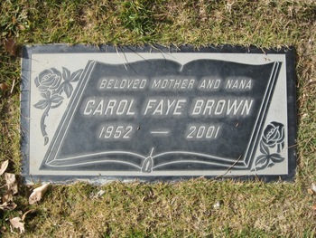 Brown,   Carol Faye gravesite