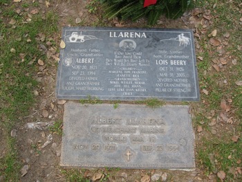 Llarena,   Lois Vivian gravesite
