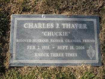 Thayer,   Charles J. ('Chuckie') gravesite