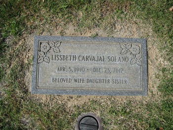 Solano,   Lissbeth Carvajal gravesite