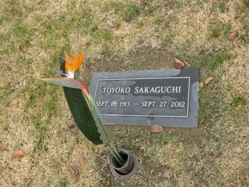 Sakaguchi,   Toyoko gravesite
