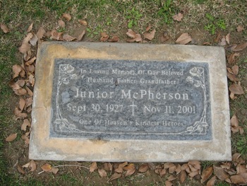 McPherson,   Junior L. gravesite