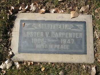 Carpenter,   Lester Vannie gravesite