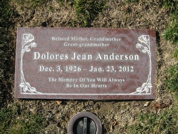 Anderson,   Dolores Jean gravesite