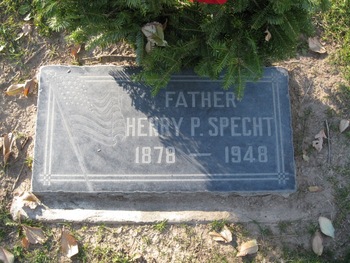 Specht,   Henry Phillip gravesite