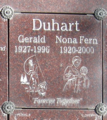 Duhart,   Nona Fern gravesite
