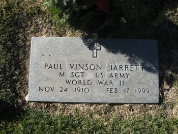 Jarrett,   Paul Vinson gravesite
