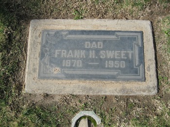 Sweet,   Frank Harvey gravesite