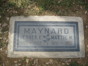 Maynard, Verner Edward gravesite