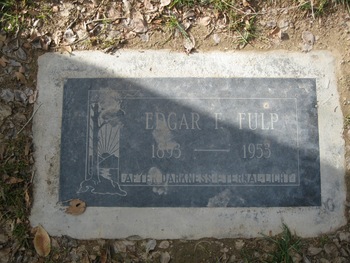 Fulp,   Edgar Frank gravesite