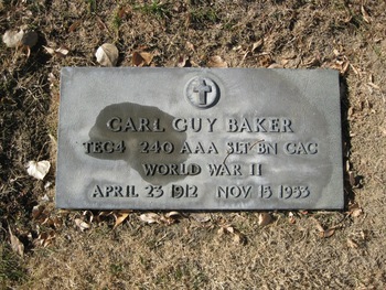 Baker,   Carl Guy gravesite