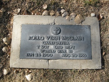 McClain,   Rollo Vern gravesite