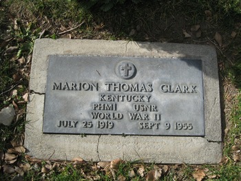 Clark,   Marion Thomas gravesite