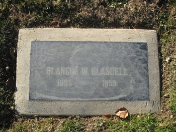 Blasdell,   Blanche gravesite
