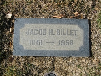 Billet,   Jacob Henry gravesite