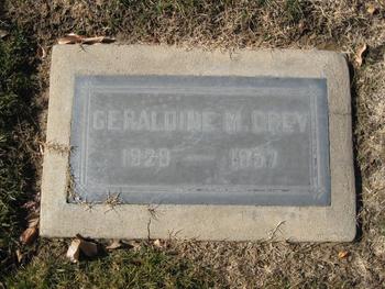 Drey,   Geraldine May gravesite