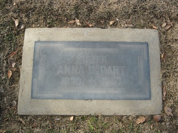 Dart,   Anna Helene gravesite