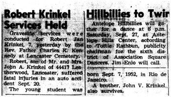 Krinkel, Robert Jan obituary
