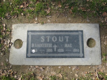 Stout,   D. Lafayette gravesite