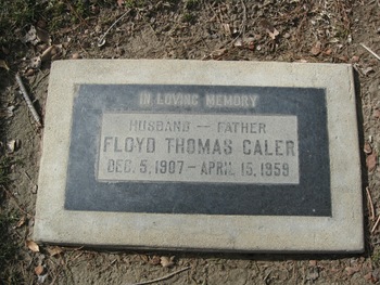 Caler,   Floyd Thomas gravesite