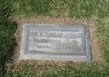 Jackson,  Rev Koert Hawley gravesite
