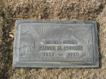 Coggins,   Fannie M. gravesite